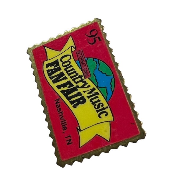 International Country Music Fan Fair Pin Nashville TN 1995 Collectable Hat Lapel - Picture 5 of 8